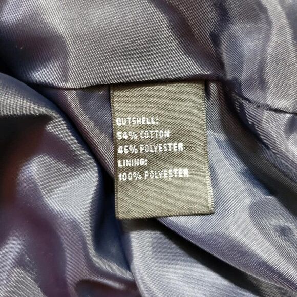 Josephine Dark Blue & White Geo-Mod 3/4 Sleeve Blazer Jacket Size 14 NWT - Picture 6 of 10